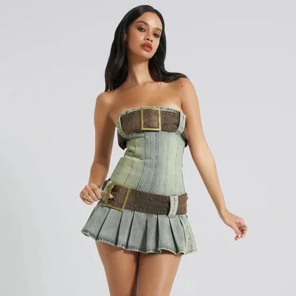 jaded london denim dress - Picture 2 of 9